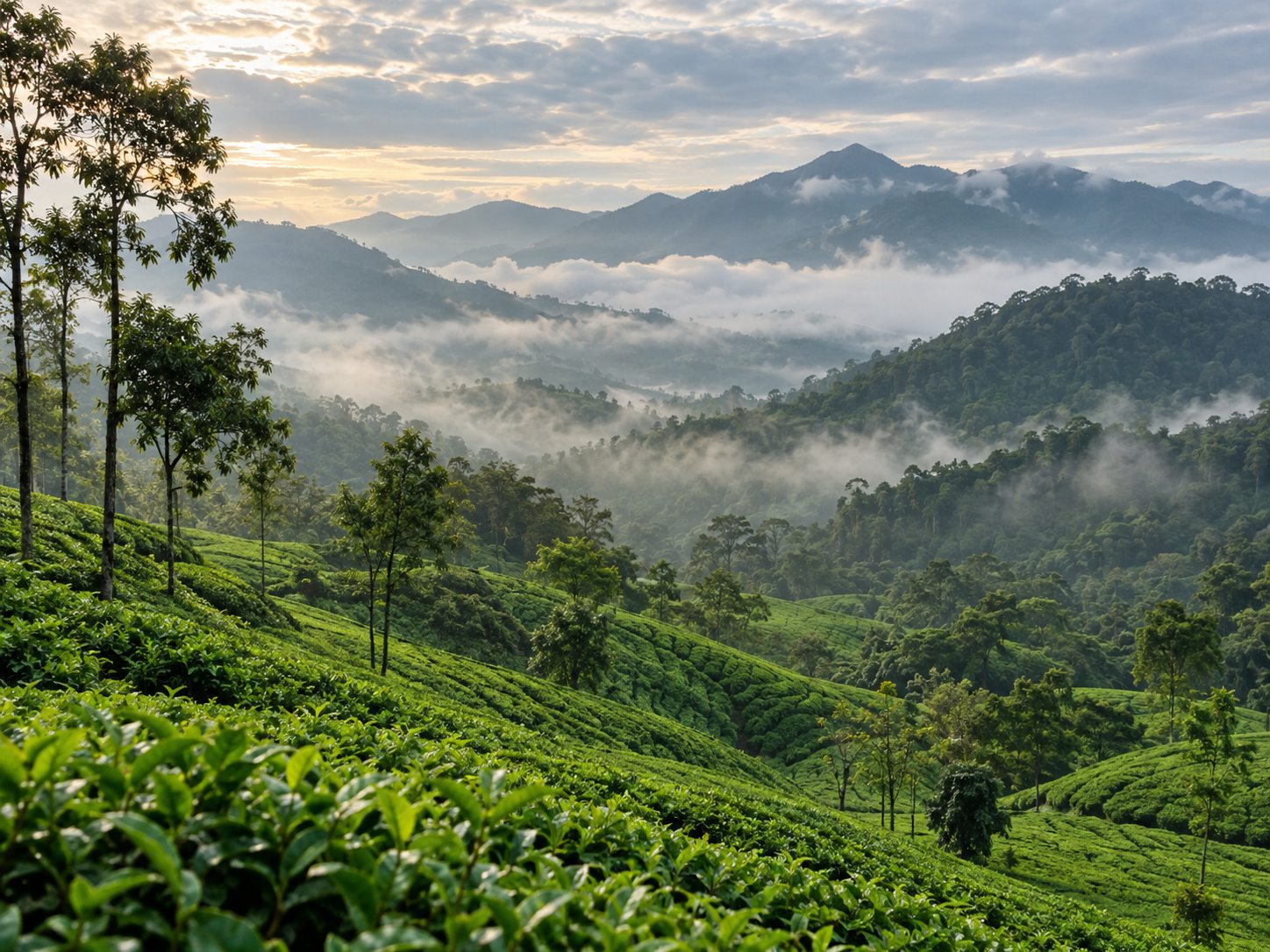 Green Wayanad landscape near Mihra Mist Resort